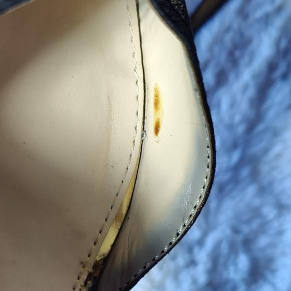 Jessica Simpson Vindie 8M Metallic Gold and Copper Ankle Strap Platform Heels - Picture 14 of 15